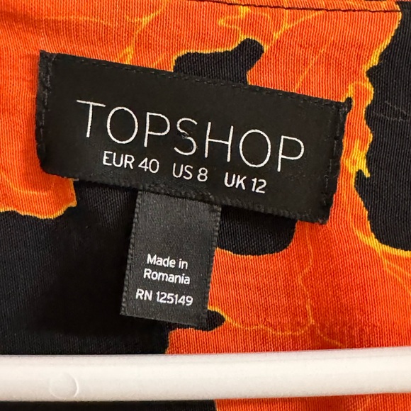 Top Shop Floral Blouse size 8 like new - Picture 6 of 11